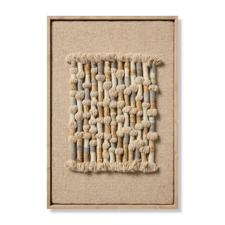 Maverick Beige/Blue 1'8"x2'5" Wall Art
